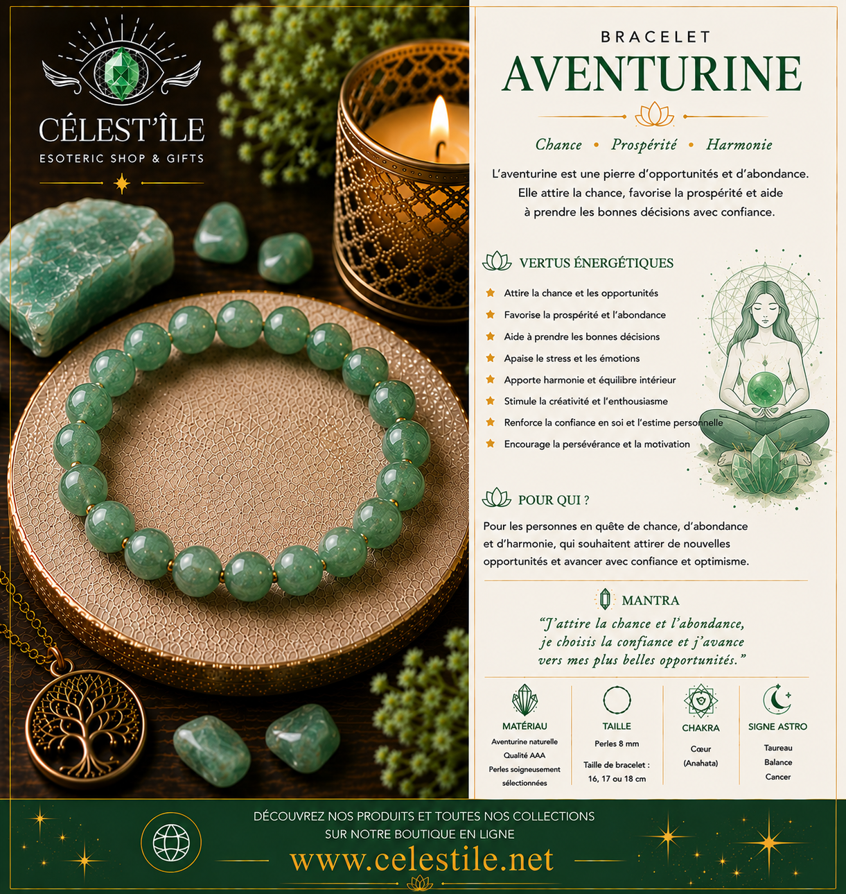 bracelet aventurine