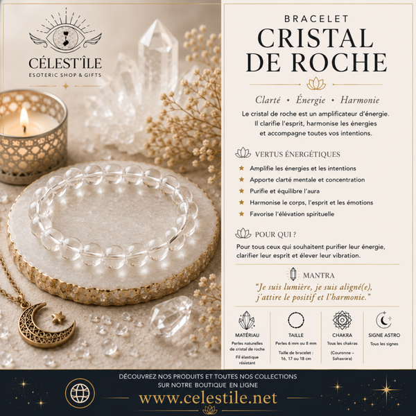 bracelet cristal de roche