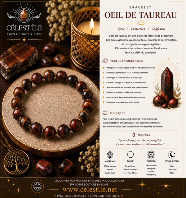 Bracelet Œil de Taureau 6mm