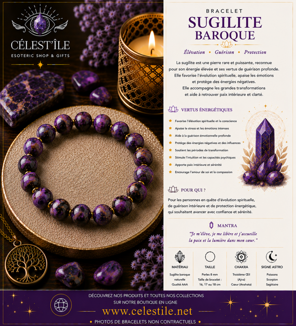Bracelet Sugilite Baroque
