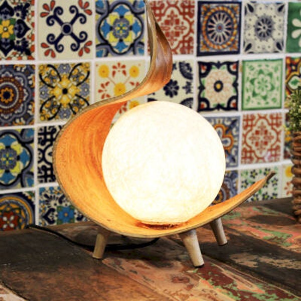 lampe noix de coco