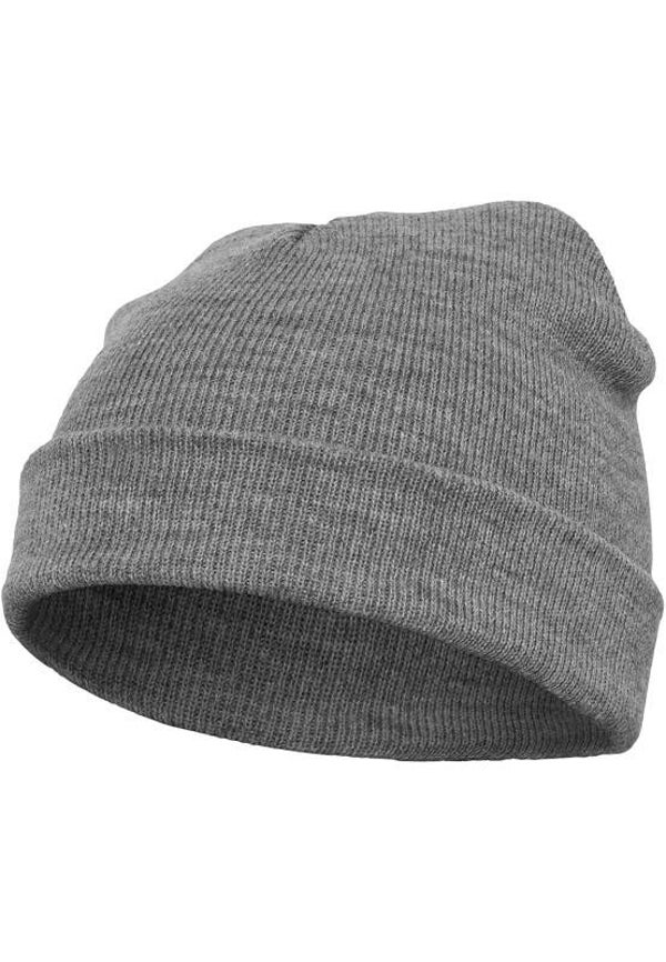 12019 Yupoong beanie muts fisherman heather grey