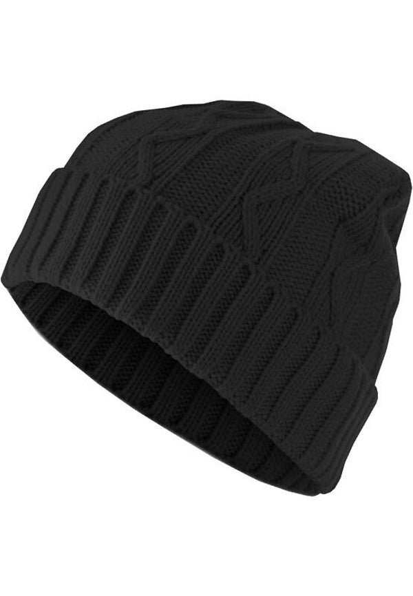 12023 MasterDis beanie muts  Cable black