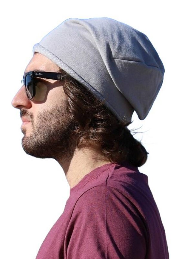 17077 IT NONONO slouchy beanie muts grey LXL