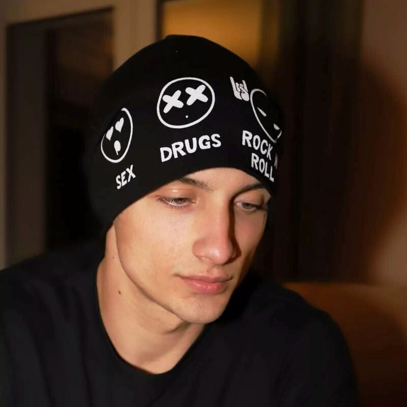 19895 IT NoNoNo beanie muts Rock’n Roll black LXL