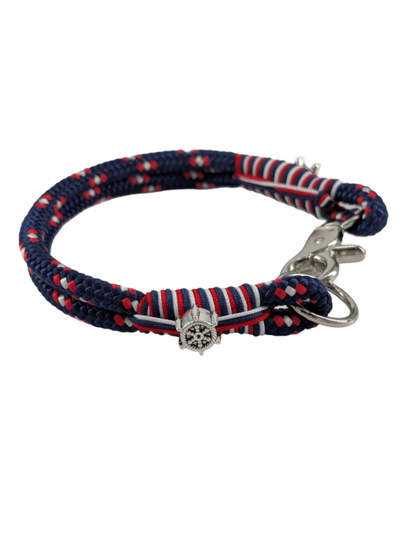 Hundehalsband "maritim" mit Karabinerverschluß