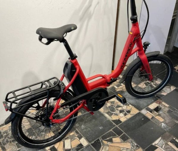 Nieuw: Thompson Traveler TR-2000 vouwfiets/Bosch mid-motor/500Wh/Shimano schijfrem/7versn/Mat Rood