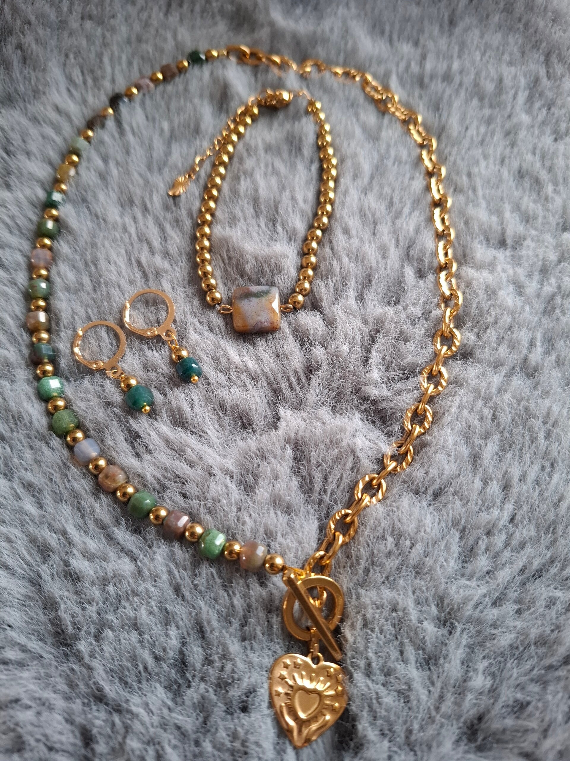 Indian agaat setje