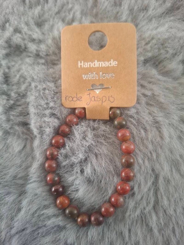 Rode jaspis armbandje