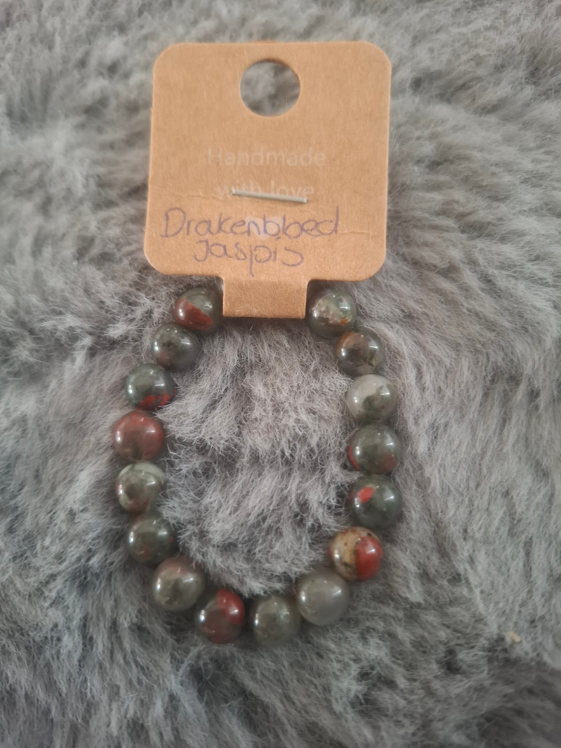 Drakenbloed jaspis armbandje