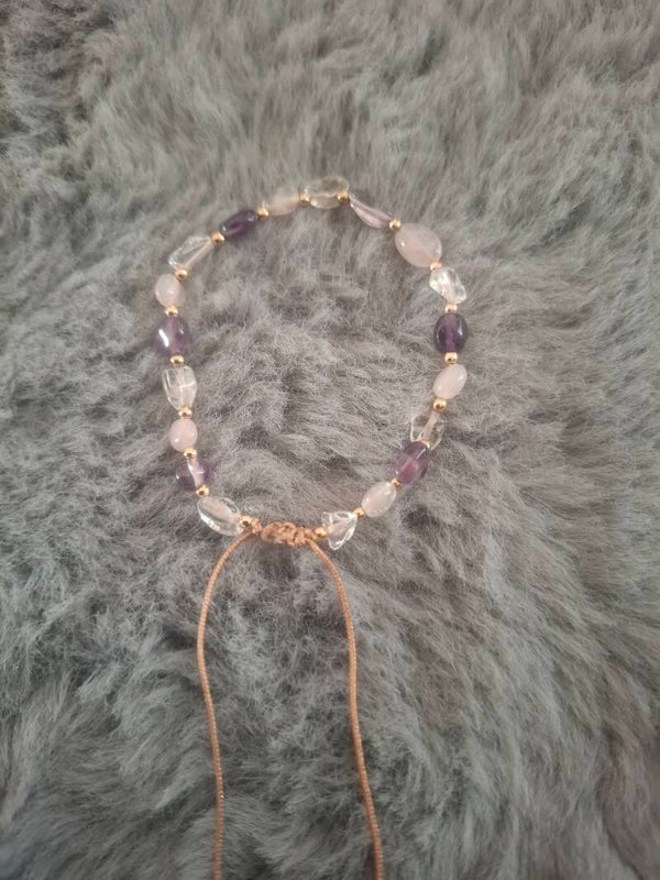 Gouden Driehoek nugget armband