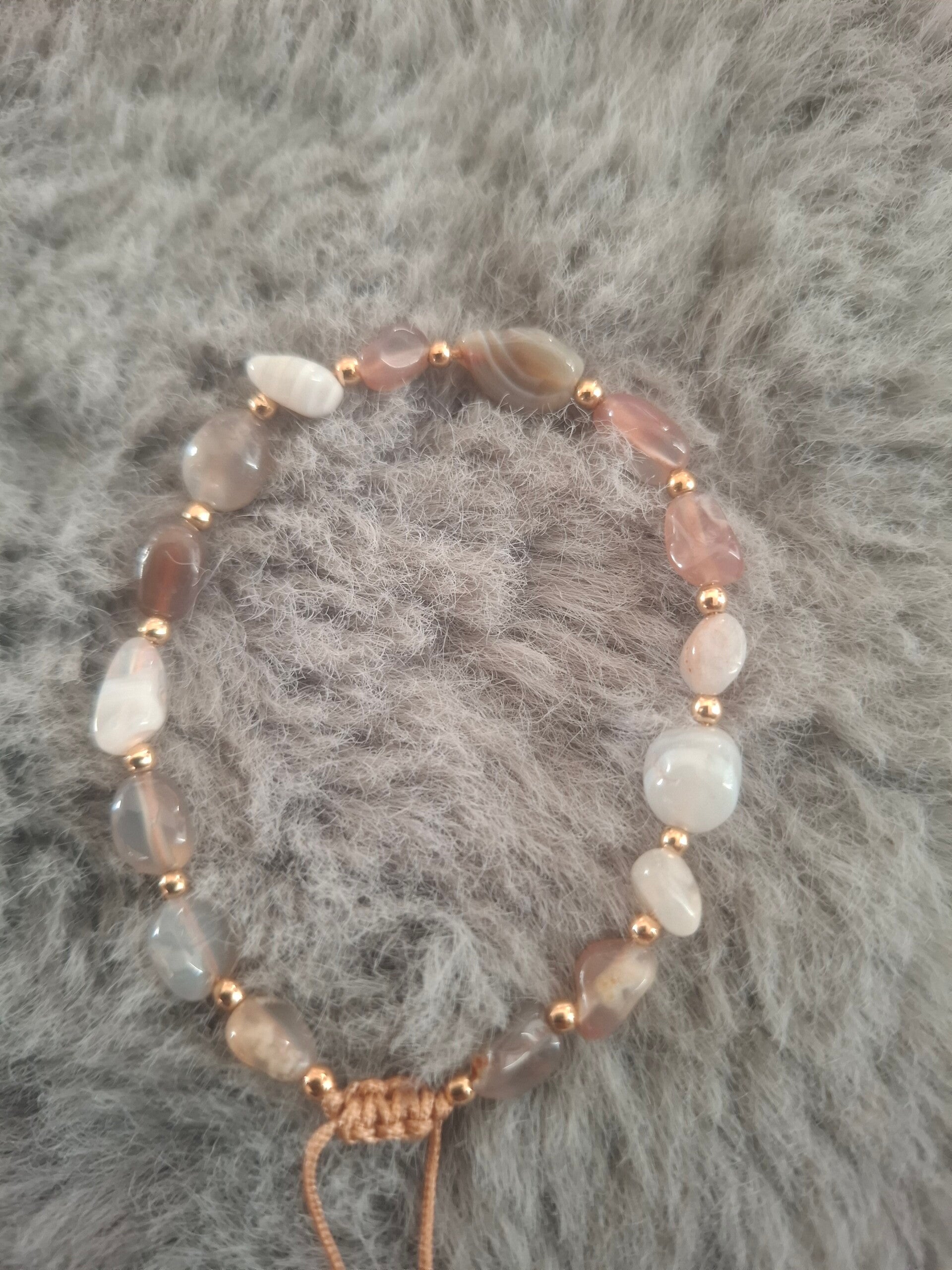 Botswana agaat nugget armband