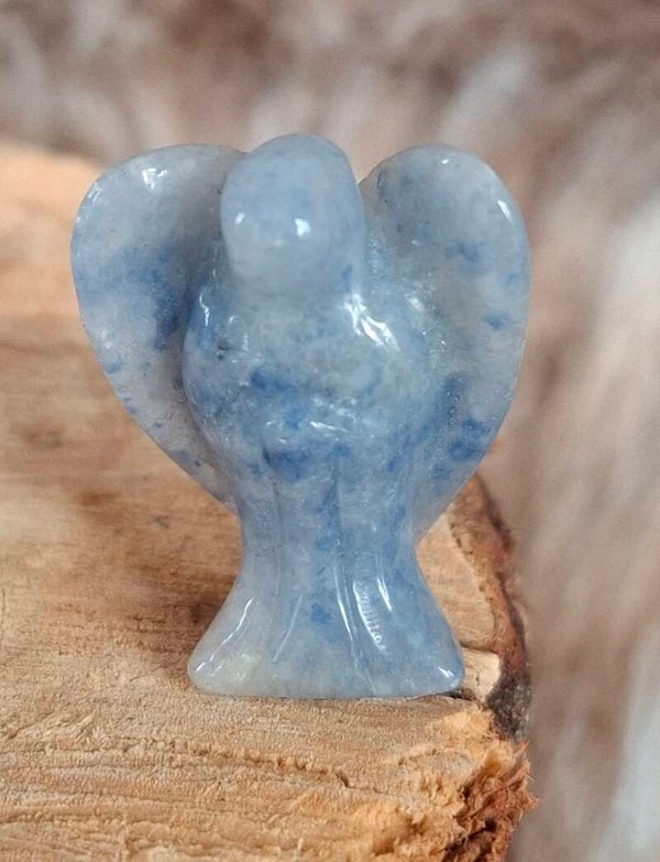 Blauwe aventurijn mini engel