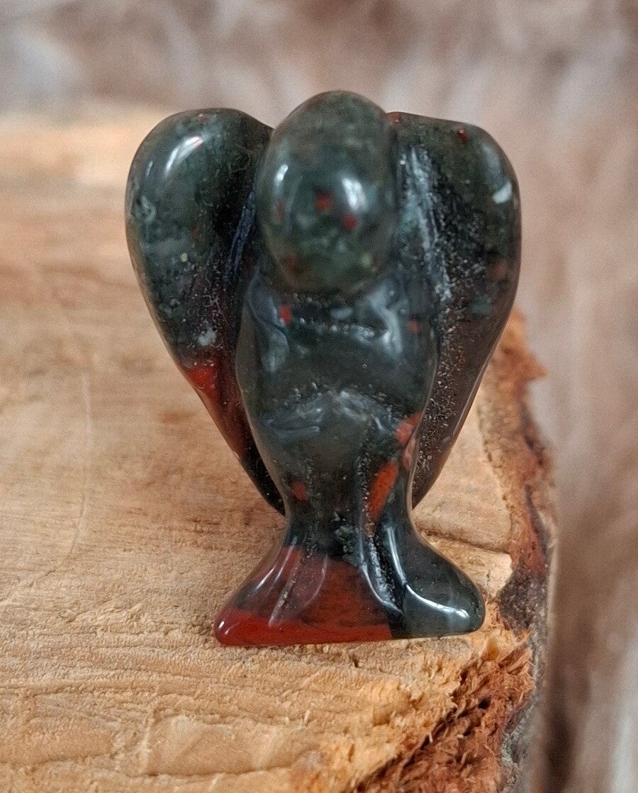 Drakenbloed jaspis mini engel