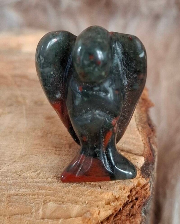 Drakenbloed jaspis mini engel