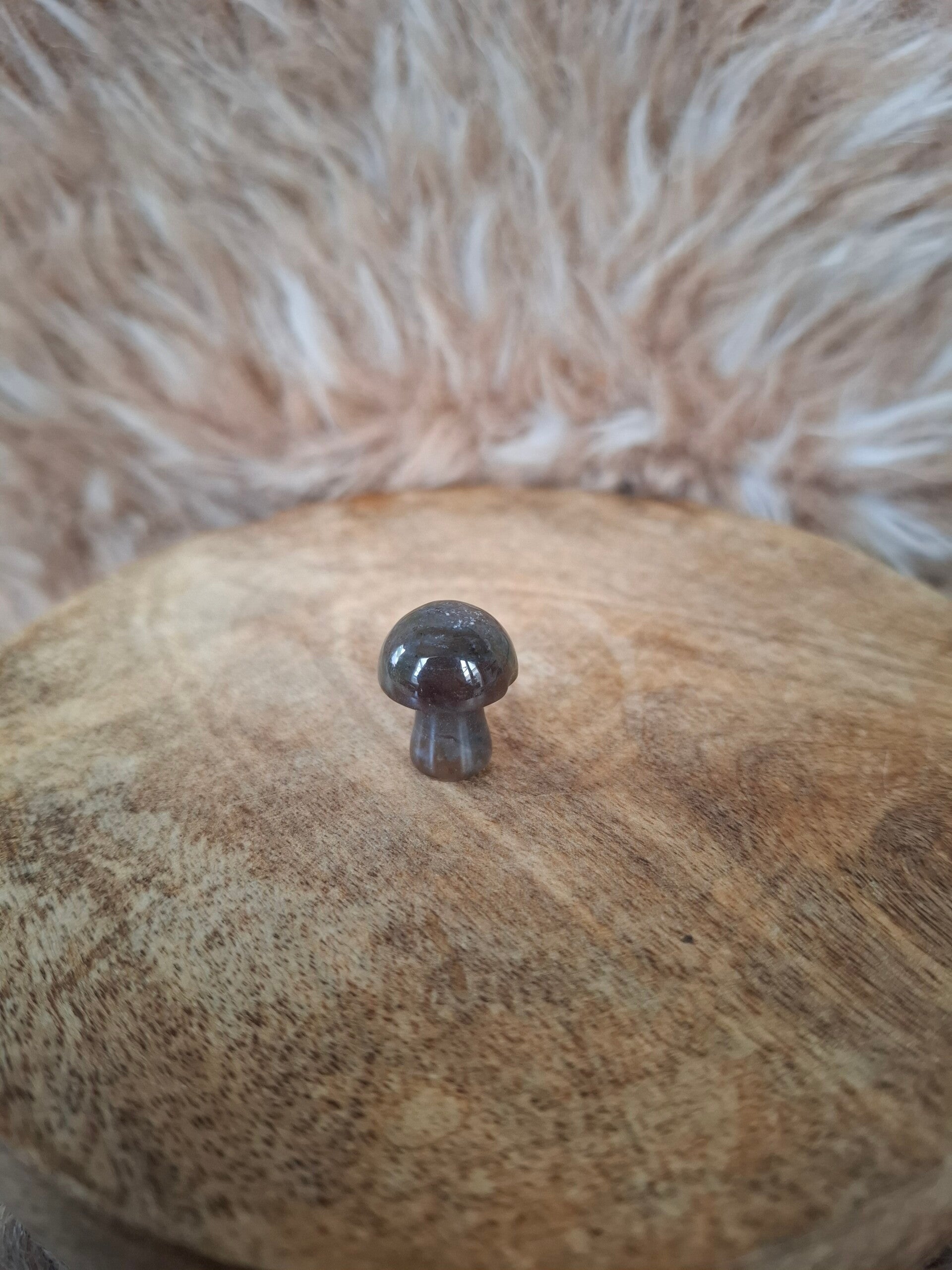Indian agaat paddestoel mini