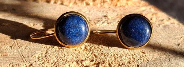 Lapis lazuli oorbellen