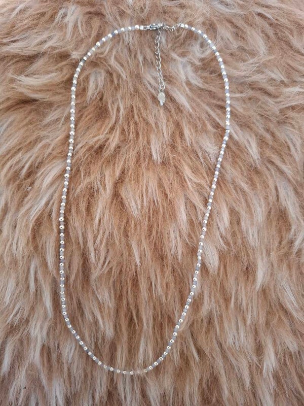 Tanzaniet zilverkleurige ketting