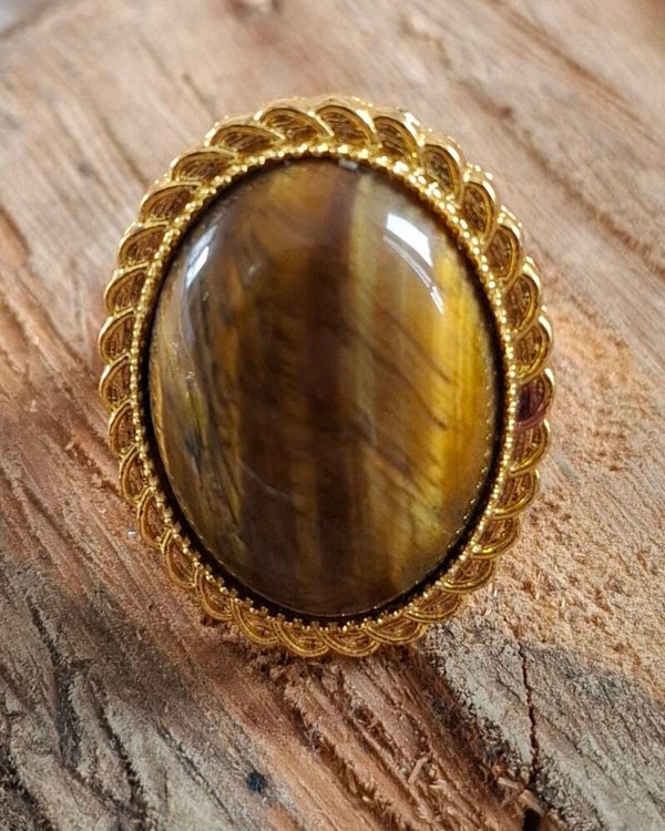 Tijgeroog ring