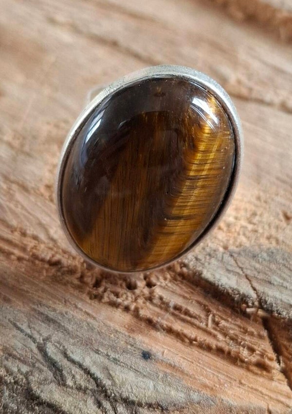 Tijgeroog ring