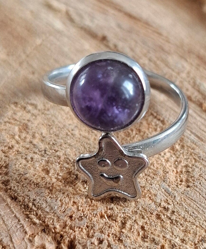 Amethist kids ring