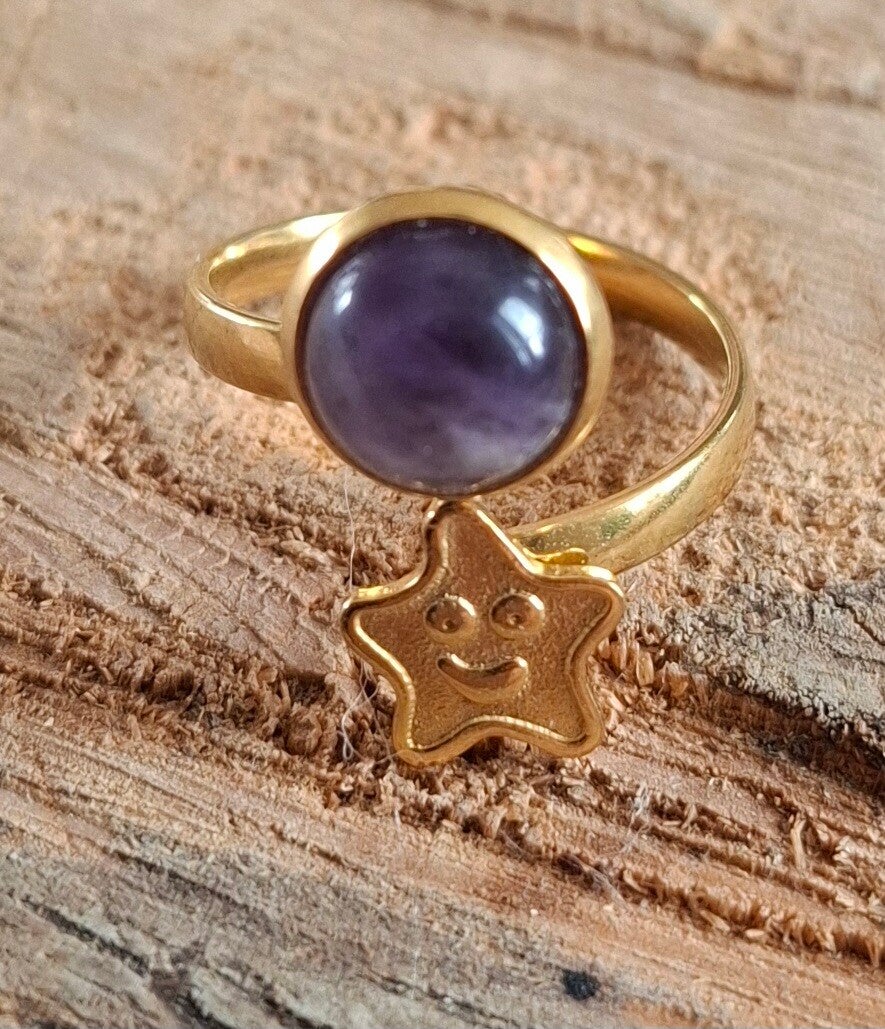 Amethist kids ring