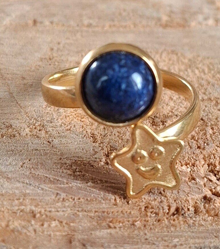 Lapis lazuli kids ring
