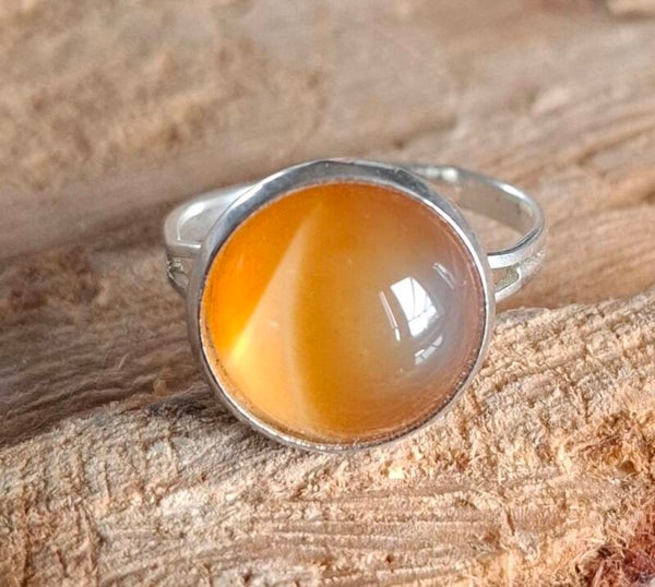 Gele Agaat ring