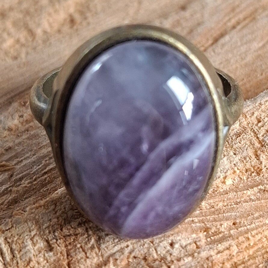 Amethist ovale ring