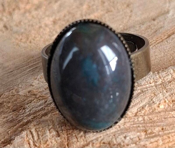Indian agaat ovale ring