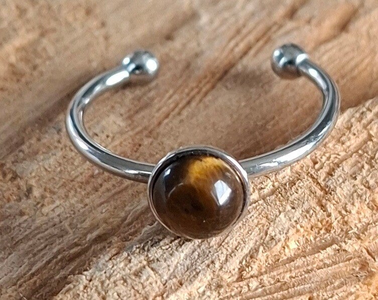 Tijgeroog ring