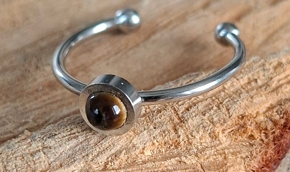 Tijgeroog ring
