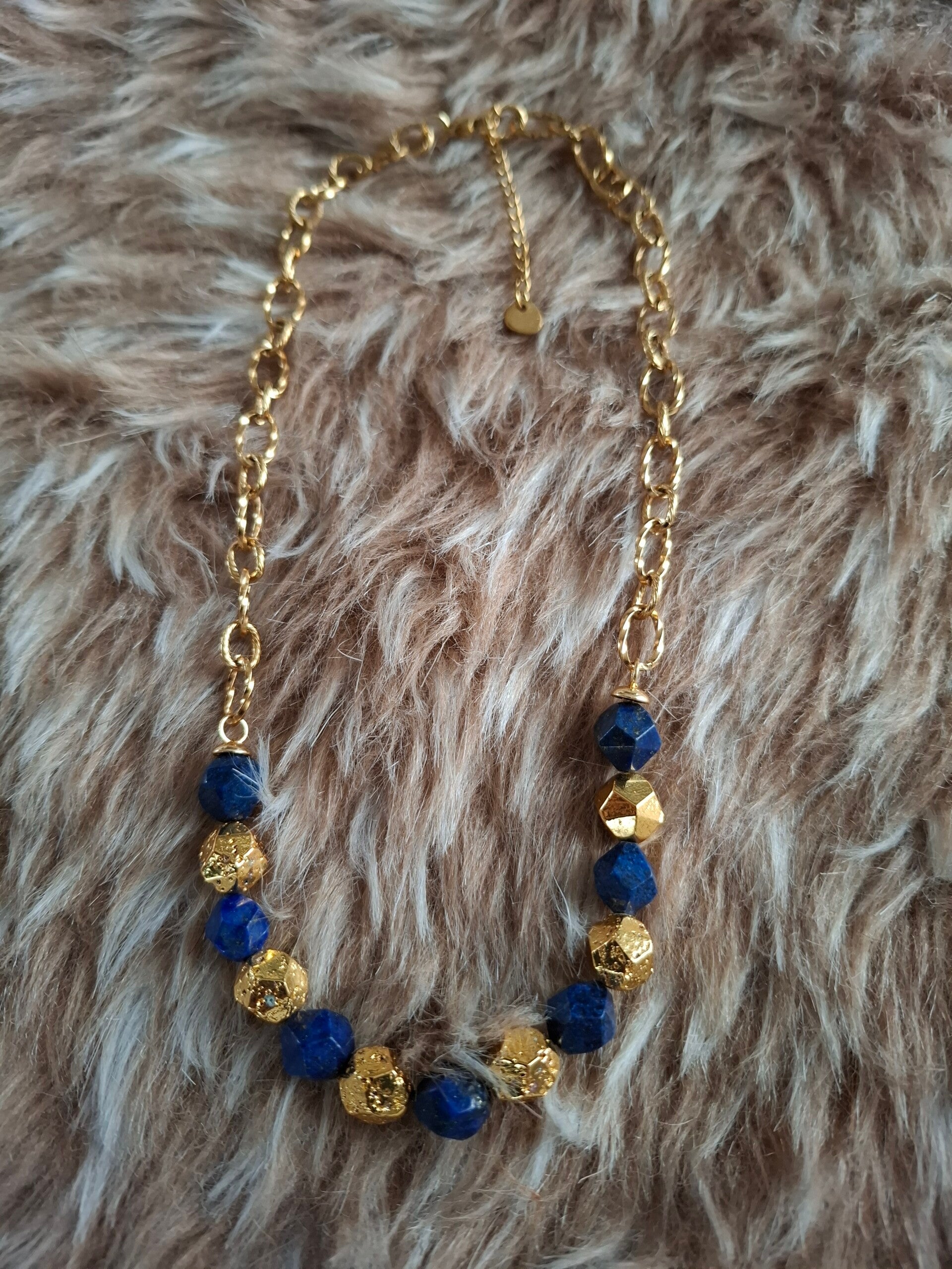 Statement ketting lapis lazuli