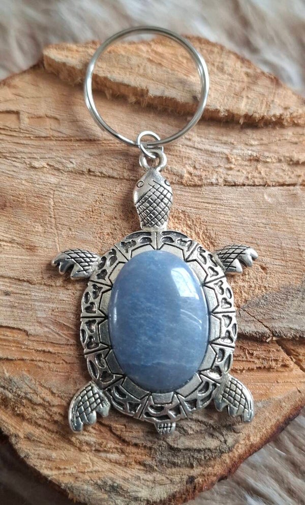 Blauwe aventurijn schildpad