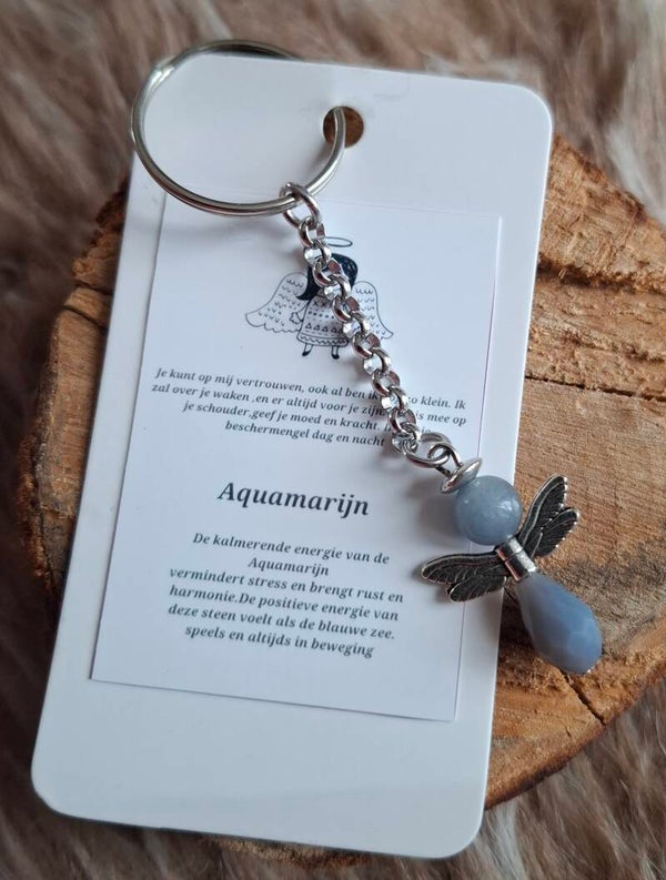Beschermengeltje aquamarijn