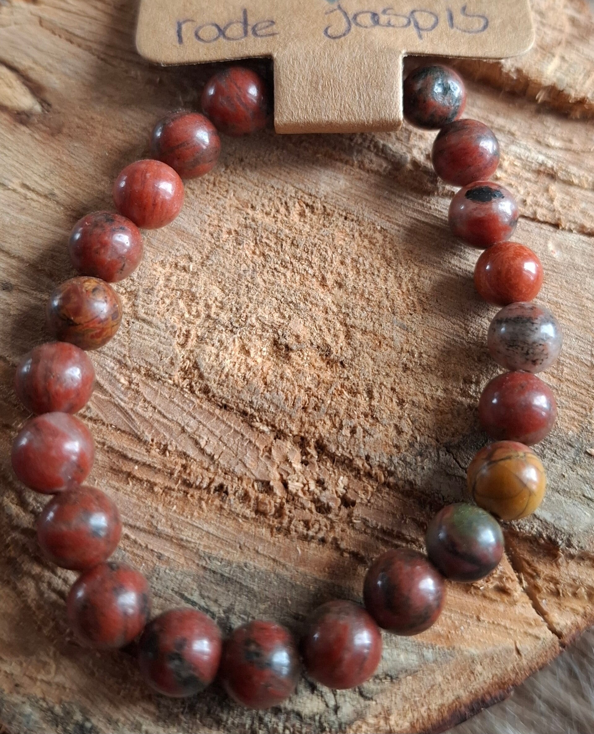 Rode jaspis armbandje