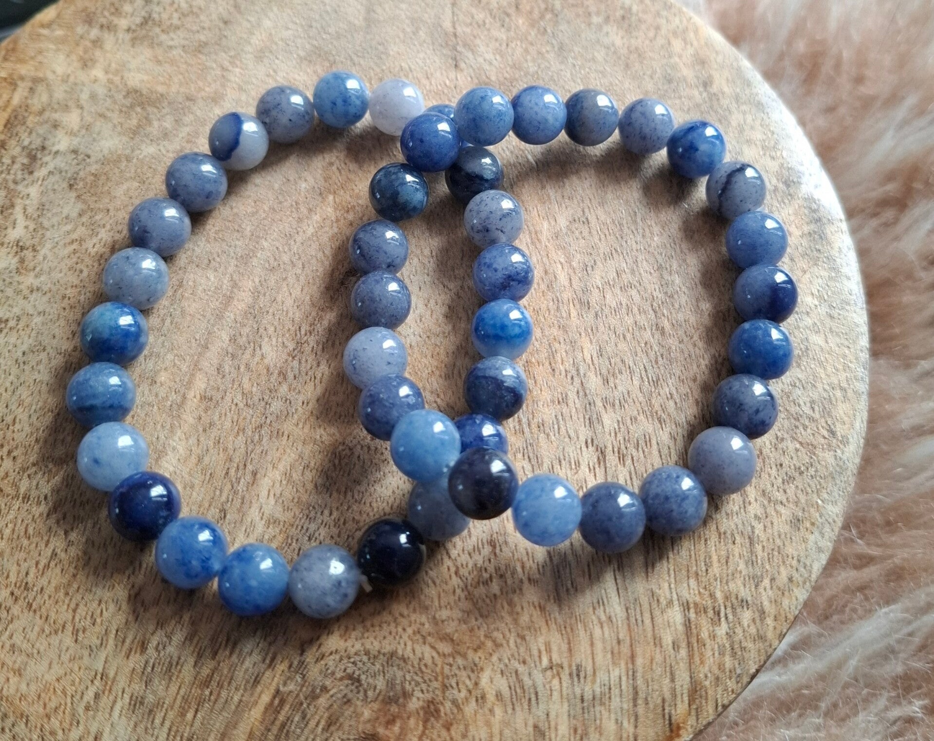 8mm blauwe aventurijn