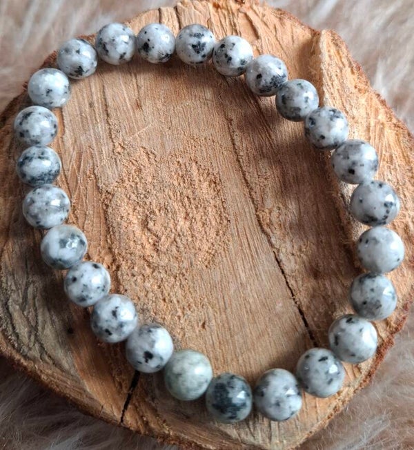 8mm Grey spotted
