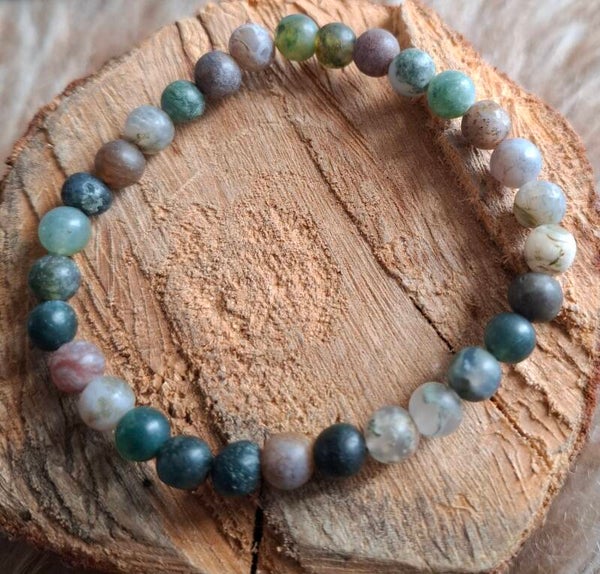 6mm matte Indian Agaat