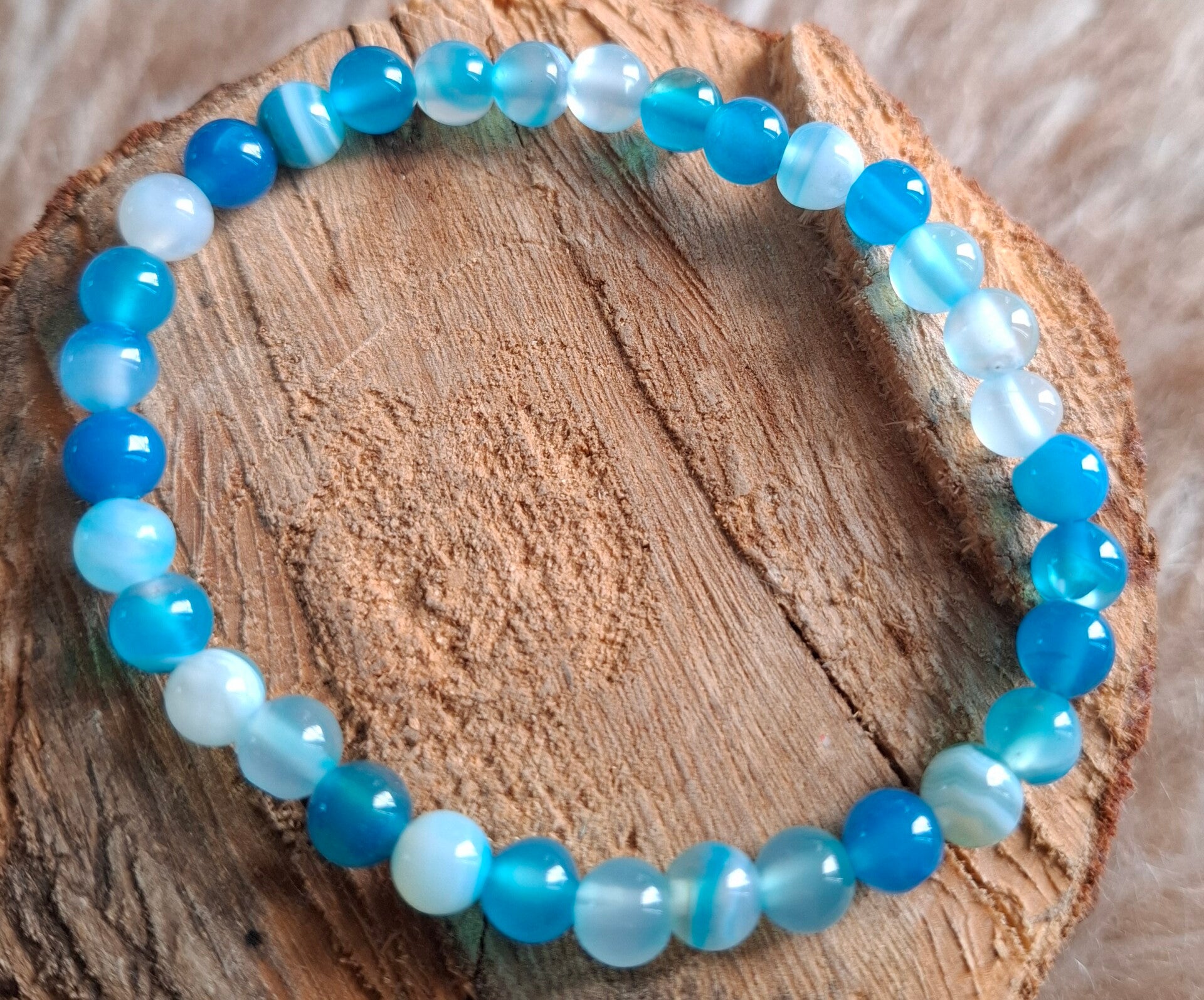 6mm blauwe agaat
