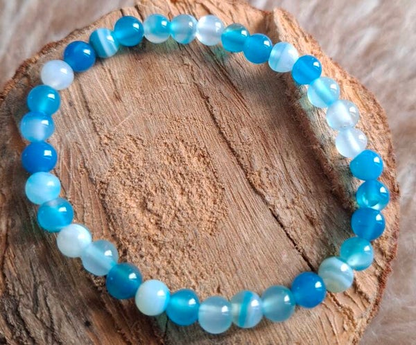 6mm blauwe agaat
