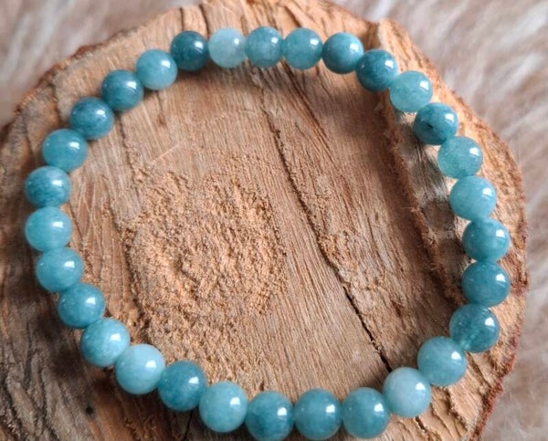 6mm blue Water jade