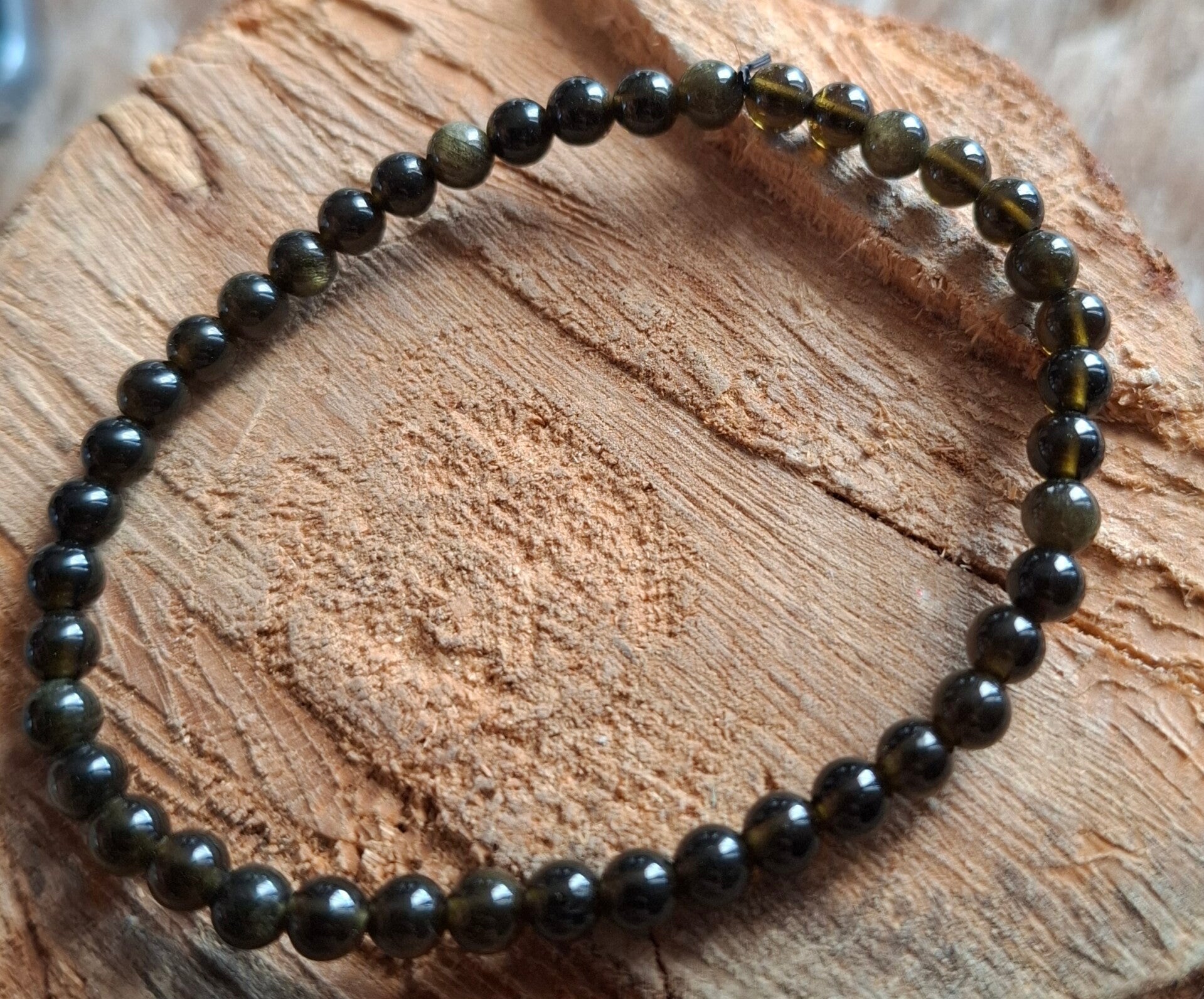 4mm gouden obsidiaan