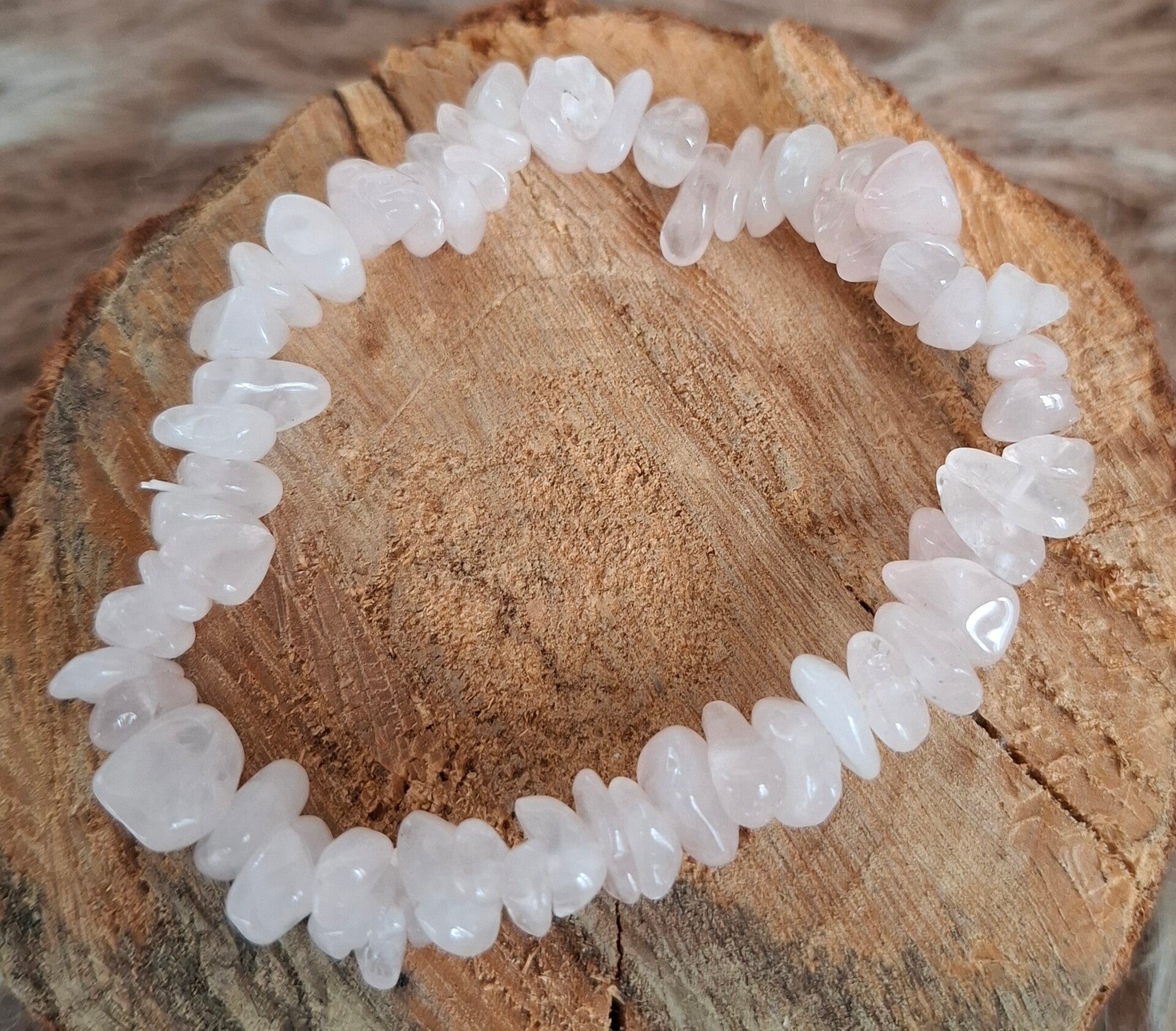 Splitarmband rozenkwarts