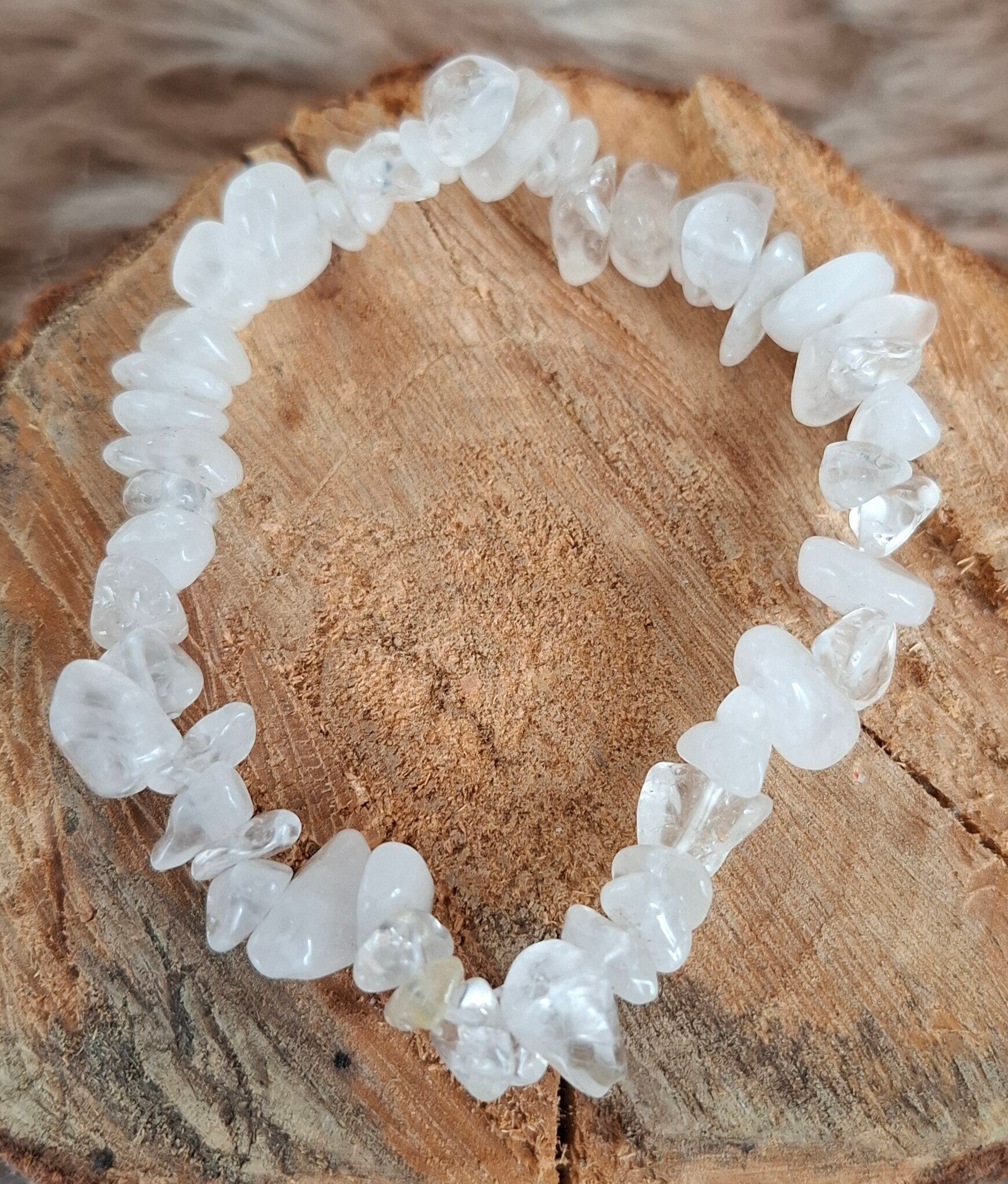 Splitarmband bergkristal