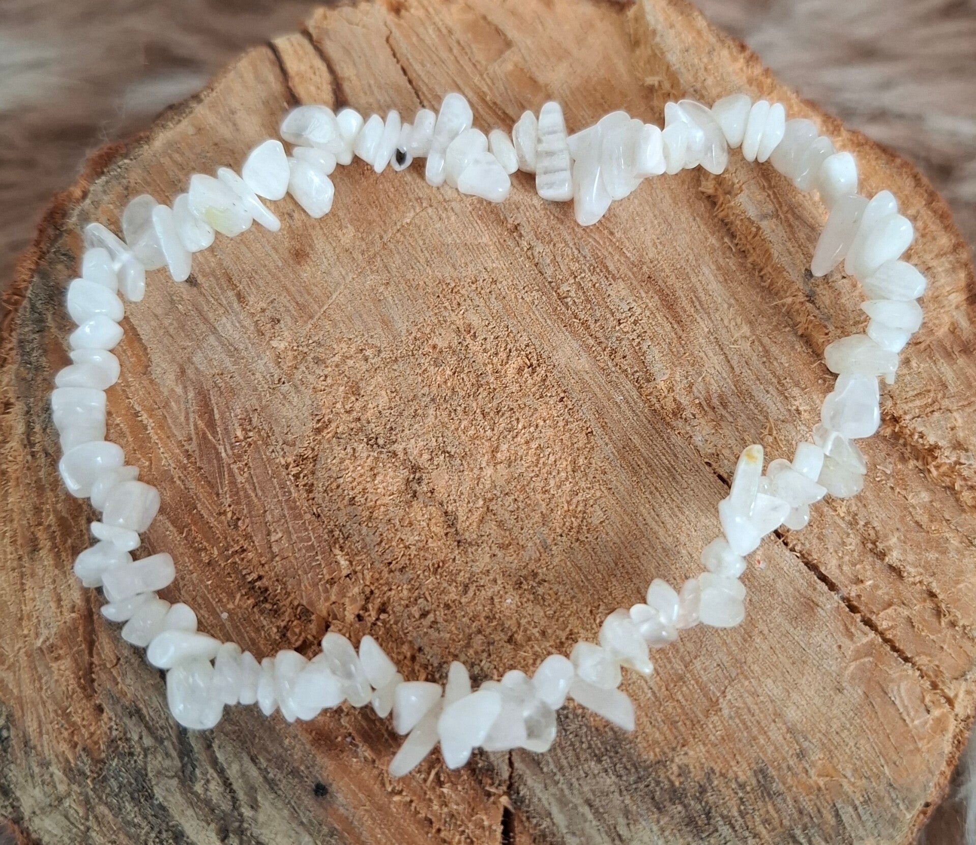Splitarmband maansteen