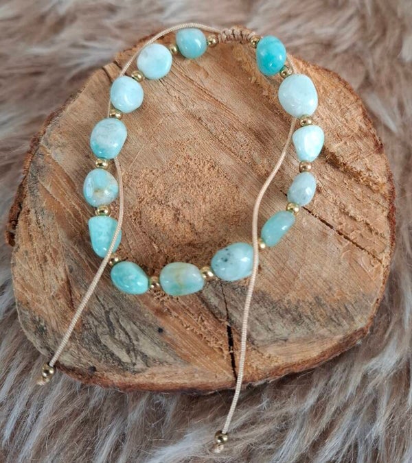 Amazoniet nugget armband