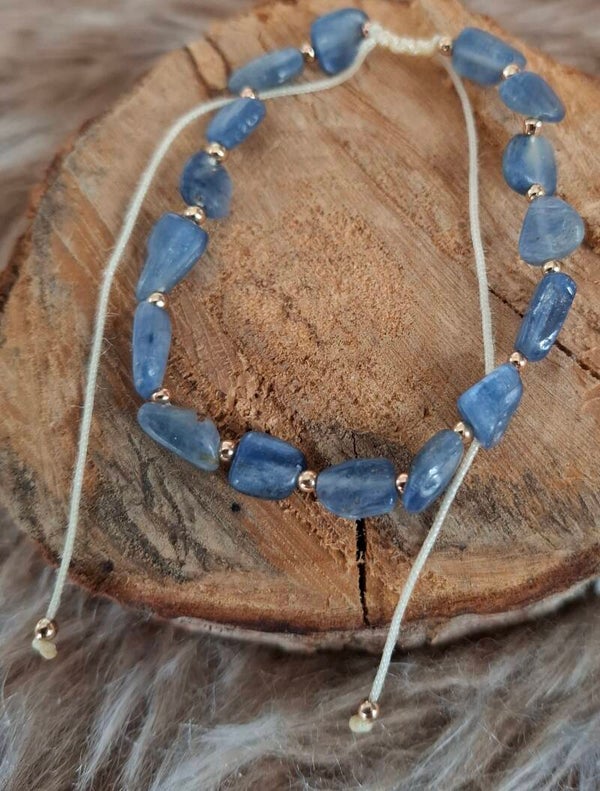 Kyaniet nugget armband