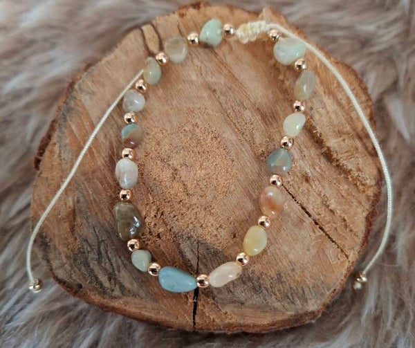 Amazoniet nugget armband