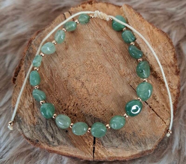 Aventurijn nugget armband